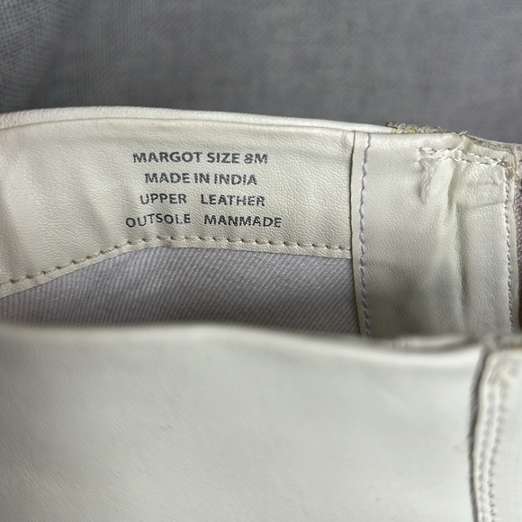 MATISSE Combat style  booties white leather size 8 - Picture 14 of 17